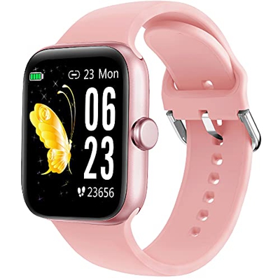 Holabuy Reloj Inteligente, Smartwatch Hombre Mujer niños Impermeable IP68, Pulsera de Actividad Inteligente con Pulsómetros Podómetro Monitor de Sueño