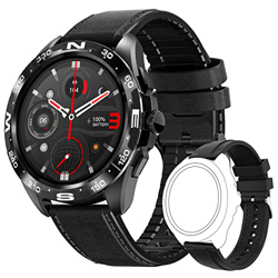 Reloj Inteligente Hombres Bluetooth Llamada Hacer Actividad Rastreador de Actividad física con Monitor de sueño de frecuencia cardíaca Podómetro Imper características