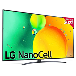 Televisor LG 86NANO766QA - Smart TV webOS22 86 pulgadas (217 cm) 4K Nanocell, Procesador Inteligente de Gran Potencia 4K a7 Gen 5 con IA, compatible c precio