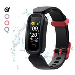 joyliveCY Fitness Tracker para Niños, Negro Rastreador de Actividad para Chicos Inteligente Impermeable IP68 con Podómetro Pulsómetros Monitor de Sueñ en oferta