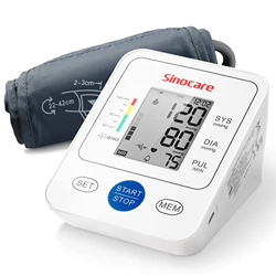 Sinocare BSX558 Tensiómetro de brazo, Tensiometro, Medidor de tensión arterial, Home Blood Pressure Monitor Máquina, Medición presión arterial frecuen en oferta