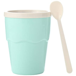 Ice Slushy - Taza de batido de congelación rápida, taza para hacer helados con cuchara, batido de leche casero para hacer helados para la familia, hec en oferta