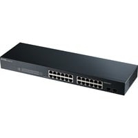 GS-1900-24 v2 Gestionado L2 Gigabit Ethernet (10/100/1000) 1U Negro, Interruptor/Conmutador