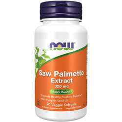 Now Foods Saw Palmetto Extract (extracto de Saw Palmetto), 320 mg, con aceite de semilla de calabaza, 90 cápsulas veganas, Probado en Laboratorio, Sin en oferta