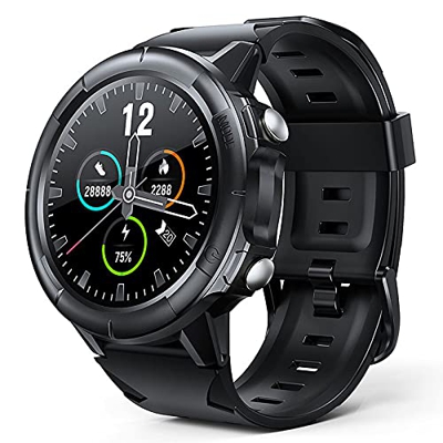 Smartwatch Rastreador Fitness con Pantalla Tátil Completa para Mujeres Hombres Niños, Reloj Fitness con Monitor de Ritmo Cardíaco y Monitor de Sueño, 