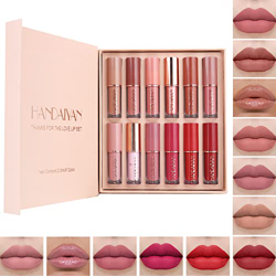 Rihsay 12 Colores Labiales Mate Larga Duracion Pintalabios Permanente Brillo de Labios Líquido Barra de Labios Hidratante Gloss Labios Set Maquillaje  precio