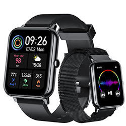 GOHHME Smartwatch Fitness, Monitor de sueño, Reloj Inteligente Impermeable de 1,69 Pulgadas con medición de la presión Arterial y Banda de Repuesto pa características