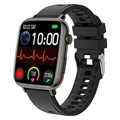 Smartwatch, 1.69" Reloj Inteligente Hombre Mujer Impermeable IP68 con 8 Modos Deporte, Pulsera Actividad Inteligente con Pulsómetro Monitor de Sueño P