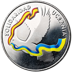 Fábrica Nacional de Moneda y Timbre - Medalla Solidaria con Ucrania características