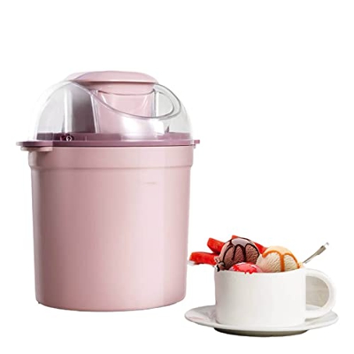 ZHANGTAOLF Máquina para Hacer Helados, Máquina para Hacer Helados de 0.8L sin BPA, Máquina para Hacer Helados en casa Sorbete de Yogur congelado, Oper