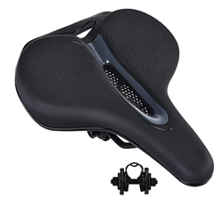 HKMA Asiento de Bicicleta, Asiento de Bicicleta de Gel Sillín Confort Diseño ergonómico para Bicicletas de montaña Bicicletas de Carretera Hombres y M en oferta