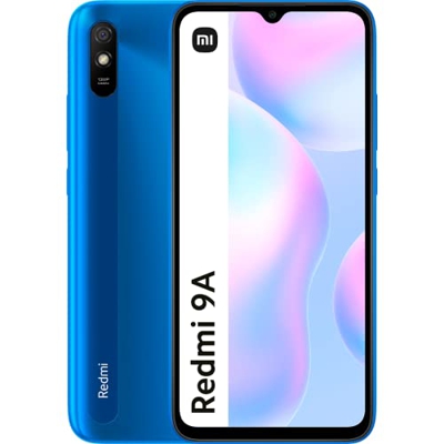 Xiaomi Redmi 9A - Smartphone de 2+32GB, Pantalla de 6,53" HD+, MediaTek Helio G25, Cámara trasera de 13 MP con IA, Batería de 5000 mAh, Glacial Blue (