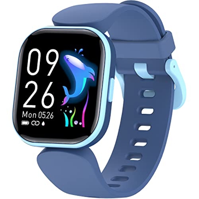 Pulsera Actividad Inteligente Reloj Inteligente Niños, 1.4" Impermeable IP68 Deportivo Smartwatch con 19 Modos Deportivos Podómetro Caloría Pulsómetro