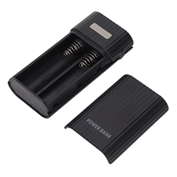 2X 21700 Estuche de Cargador de Batería, ABS Estuche Exterior de Cargador de Batería Normal, Entrada de 3 Puertos Kit de Banco de Energía USB DIY, Car precio