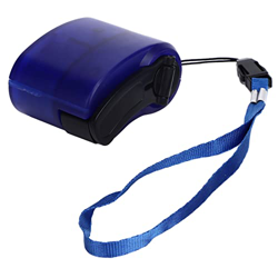 Gedourain Cargador de Manivela, Cargador USB de Mano Portátil DC5.5V 600ma para Acampar Al Aire Libre(Azul) en oferta