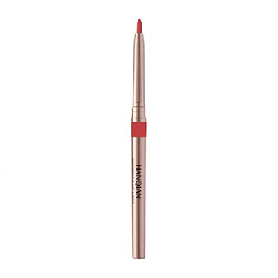 Pintalabios Rojo Lote femenino de larga duración, lápiz pequeño, maquillaje automático, resistente al agua, línea de gancho, lápiz labial, mate, lápiz