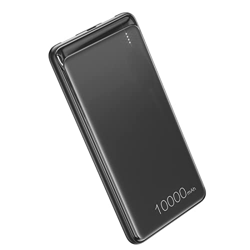 Power Bank 10000mah Slim Power Bank - Cargador externo portátil (10.000 mAh, doble usb, LED, para cargar batería banca compatible con Black1) precio