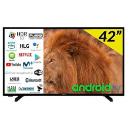 Hitachi Televisor Smart TV 42HAE4351 42" Full HD WiFi Bluetooth Android 9.0 E Negro precio