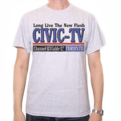 Old Skool Hooligans Camiseta de Homenaje al Videodrome - Civic-TV Toronto, natural, L en oferta