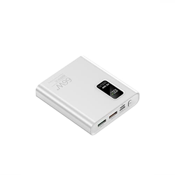 Banco de energía Powerbank Pd20w Banco de energía de Carga súper rápida 66w Cargador portátil 20000mah Pantalla Digital Batería Externa para Blanco en oferta