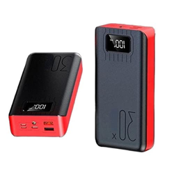 Power Bank 50000mAh USB Display de gran capacidad Cargador externo para dispositivos portátiles Adecuado para smartphones, tablets y más Rojo en oferta