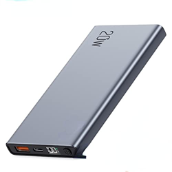 Power Bank 10000mAh Cargador portátil LED externo de dos vías rápido para baterías portátiles Adecuado para smartphones, tabletas y más 20WPDQC3.0Silv características