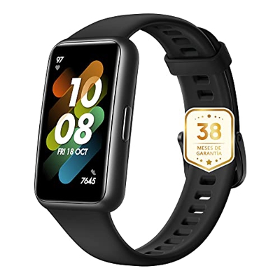 HUAWEI Band 7 Smartwatch Monitorización de Salud y Fitness, Pantalla Ultrafina sin Marcos, Duración de la batería de 2 semanas, 96 Modos de Entrenamie