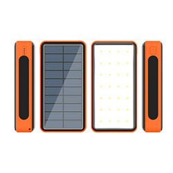 ALCR Banco De Energía Solar De 80000mah, Cargador PortáTil Batería Externa De Gran Capacidad 4 Puerto USB Banco De Energía De Luz para TeléFono Orange características