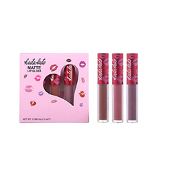 Labiales Mate Pintalabios Antiadherente Set de San Valentín Copa de color de larga duración Día a Pintalabios Líquido Labiales En Oferta en oferta