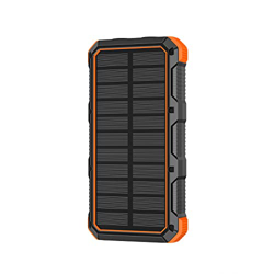 Banco De Energía Solar De 36800mah, PortáTil con Linterna Led 4usb Batería Externa para Acampar Al Aire Libre para TeléFono Powerbank Orange precio