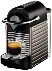 Nespresso Pixie Krups YY1201 - Máquina de café, apagado automático, sistema calentamiento rápido, 1260 W, 0.7 L, titanio características