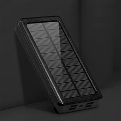 BOTTHEALTH Batería De 20w 80000mah, Recargable para Xiaomi iPhone Samsung para Viajes Al Aire Libre, Batería Externa De 4usb para Walkie Talkies Black en oferta