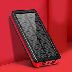 BOTTHEALTH Batería De 20w 80000mah, Recargable para Xiaomi iPhone Samsung para Viajes Al Aire Libre, Batería Externa De 4usb para Walkie Talkies Red características