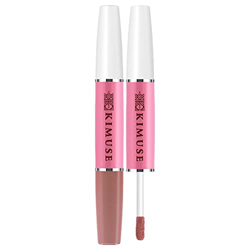 Pintalabios Mate Cup Two-In-One Lip Gloss Two-Color Glaze Gloss Labios de doble extremo Anti-sudor Lápiz labial antiadherente Lápiz labial Nude Lápiz  características