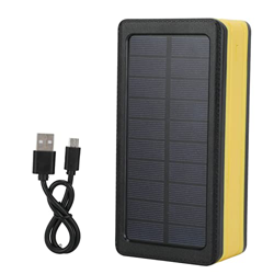 Banco de energía solar 60000mAh Cargador solar portátil 66 LED Linternas Puerto Fuerte Linterna LED Carga rápida 4 USB Cargador solar portátil para ac en oferta