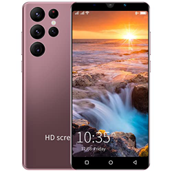 Android Smartphones, Dual Sim Mobile Phone 5.0 Inch Quad-Core 4GB ROM, Dual Cameras, Bluetooth, GPS, Wifi Cell Phones (S22+ Coffee Purple) en oferta