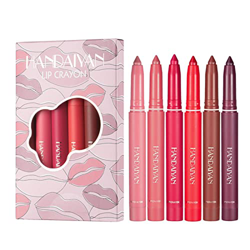 ulapithi Juego de pintalabios Mate de 6 Colores | Juego de lápices labiales Crayón de Labios Mate para Mujer - Juego de Regalo de Maquillaje de Brillo en oferta