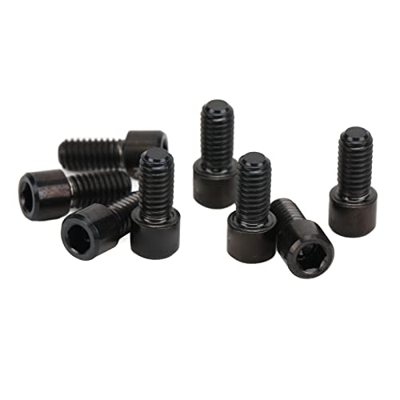 Sxhlseller Pedal de 8 Piezas, Pernos de Pedal de Bicicleta, Aleación para Bicicletas de Montaña(Negro)