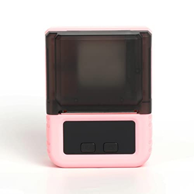 YUTRD Impresora térmica Impresora de Etiqueta de Mano Admite 20-50 mm Ancho de Papel Idioma múltiple Imprimir Uso con App (Color : Pink)