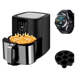 Korbes - Freidora De Aire Korbes 5,5L / 1500W. Air Fryer con SmartWatch características