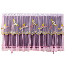 TV Cover LCD TV Cover Lace Design 42 Inch TV Cover Clam Shell Design Washable(Size: 50 in Color: Pink) (Blue 50 in) precio