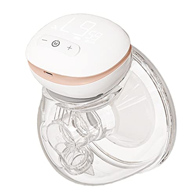 Extractor de Leche Portátil Manos Libres Eléctrico Taza de Pecho Portátil 8 oz / 240ml sin BPA 3 Modos 9 Niveles de Succión Lactancia Materna Colector