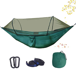 EEUK Amacas Colgantes con Mosquitera Transpirable Capacidad de Carga de 300 Kg Nylon de Paracaídas de Secado Rápido 290x140cm para Acampar Senderismo  precio