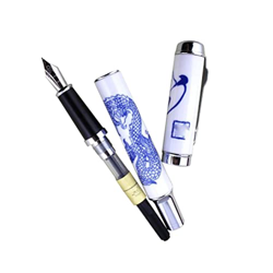 Elegante Fuente De Lujo Pen 950 Nib De Porcelana De Porcelana Azul Y Blanco Nib Medio Para Oficina Administro Del Presenta Del Profesor De Escuela Del características