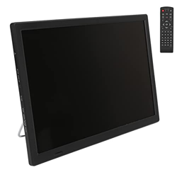 SALALIS Televisión Digital, Radio FM 16 Pulgadas 110‑220V Sintonizador de Alta Sensibilidad Puerto USB TV Portátil ABS para Exteriores precio