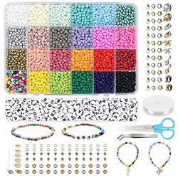 I LOVE MOM Abalorios para Hacer Pulseras Cuentas de Colores 4mm, Cuentas para Pulseras con 300 Abalorios Letras Kit Bolitas para Hacer Pulseras (4mm-1 características