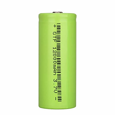 ALCR Batería de Iones de Litio 3,7v 12000mah 26650, Recargable para Herramientas eléctricas de Linterna, reemplazo de Tableta, portátil,vehículo, grab