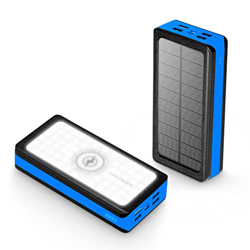 Banco De Energía Solar, Cargador Portátil PD De 30000mAh/60000mAh Carga Rápida De 40 W con 4 Puertos USB Luz LED Adecuada para Teléfono Móvil Al Aire  características