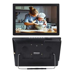 CUTULAMO TV Portátil, 16 Pulgadas 110-220V TV Digital Entrada de Video Múltiple ABS 1800mAh Batería de Litio para el Hogar en oferta