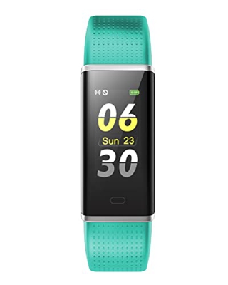 ASIAMENG Reloj Deportivo para Hombres y Mujeres, Monitor de frecuencia cardíaca, Pulsera Inteligente IP68, Contador de Calorías (Verde)